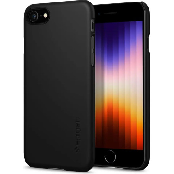 Spigen Thin Fit Case for iPhone 7 / 8 / SE 2020 / 2022 - Black - (20766-0)
