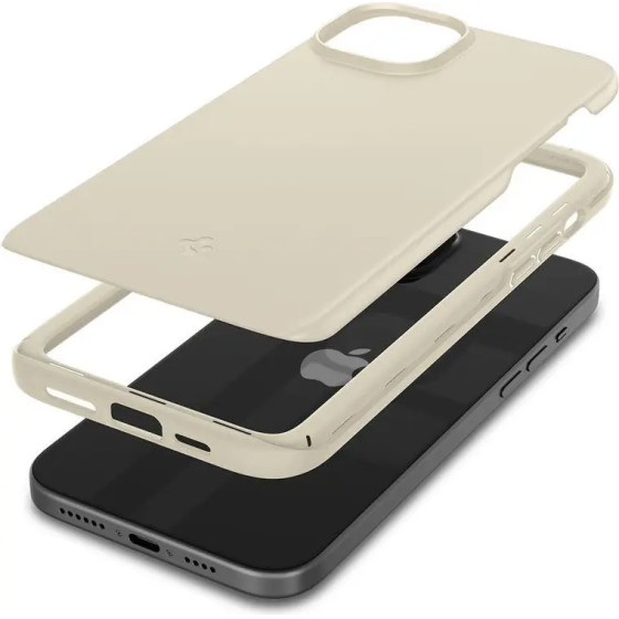 Spigen Thin Fit iPhone 15 Plus Case - Beige - (Spigen Thin Fit, sand beige - iPhone 15 Plus)