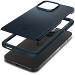 Spigen Thin Fit iPhone 15 Pro Max Case - Black Metal - (ACS06546)