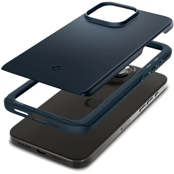 Spigen Thin Fit iPhone 15 Pro Max Case - Black Metal - (ACS06546)