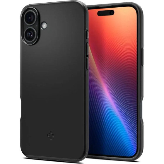 Spigen Thin Fit Mag Case with MagSafe for iPhone 16 - Black - (26211-0)