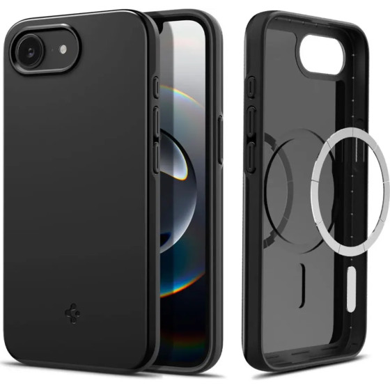 Spigen Thin Fit Mag iPhone 16e Case - Black - (27225-0)