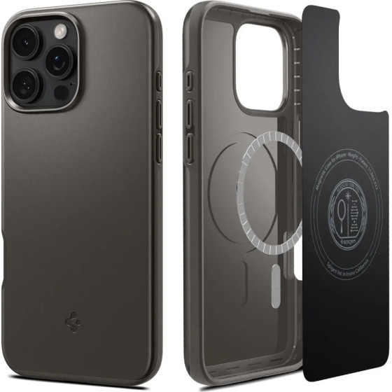 Spigen Thin Fit MagSafe case for iPhone 16 Pro Max - gunmetal - (25603-0)