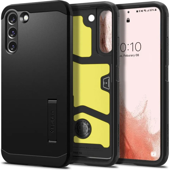 Spigen Tough Armor Case for Samsung Galaxy S22 - Black - (20148-0)