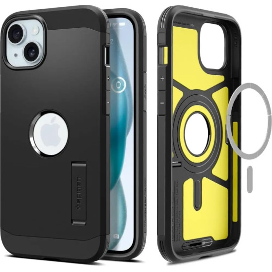 Spigen Tough Armor MagSafe case for iPhone 15 - black - (23867-0)
