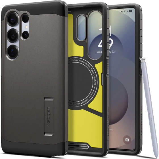 Spigen Tough Armor MagSafe Case for Samsung Galaxy S25 Ultra - Gray - (26805-0)