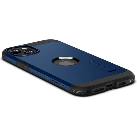 Spigen Tough Armor MagSafe Case with Stand for iPhone 15 Plus - Blue - (Spigen Tough Armor MagSafe, navy blue - iPhone 15 Plus)