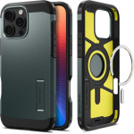 Spigen Tough Armor MagSafe Case with Stand for iPhone 16 Pro - Green - (25670-0)