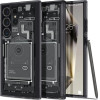 Spigen Ultra Hybrid Case for Samsung Galaxy S24 Ultra - Dark Gray (Zero One Pattern) - (24437-0)