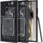 Spigen Ultra Hybrid Case for Samsung Galaxy S24 Ultra - Dark Gray (Zero One Pattern) - (24437-0)
