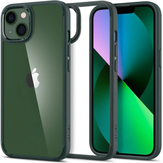 Spigen Ultra Hybrid iPhone 13 Case - Dark Green - (22764-0)