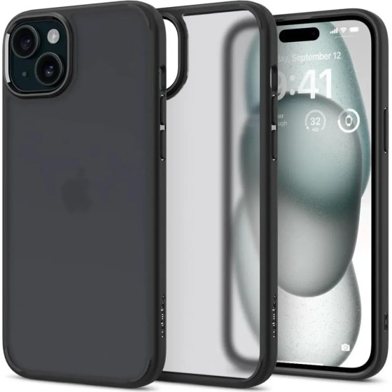Spigen Ultra Hybrid iPhone 15 Case - Clear Black - (23860-0)