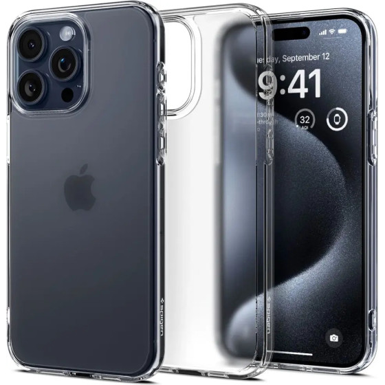 Spigen Ultra Hybrid iPhone 15 Pro Case - Clear Matte - (23823-0)