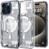 Spigen Ultra Hybrid Mag Case with MagSafe for iPhone 15 Pro - White (Zero One Pattern) - (23890-0)