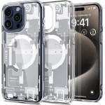 Spigen Ultra Hybrid Mag Case with MagSafe for iPhone 15 Pro - White (Zero One Pattern) - (23890-0)