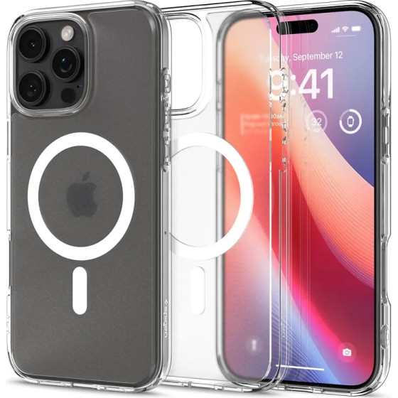 Spigen Ultra Hybrid Mag Case with MagSafe for iPhone 16 Pro - Clear - (25686-0)