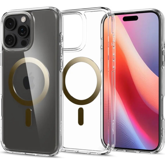 Spigen Ultra Hybrid Mag Case with MagSafe for iPhone 16 Pro - Gold - (25679-0)
