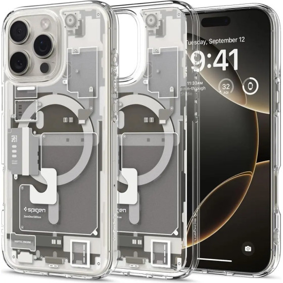 Spigen Ultra Hybrid Mag case with MagSafe Zero One for iPhone 16 Pro Max - titanium - (25624-0)