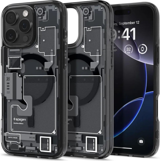 Spigen Ultra Hybrid Mag Zero One Case with MagSafe for iPhone 16 Pro - Dark Gray - (25682-0)