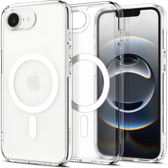 Spigen Ultra Hybrid MagSafe iPhone 16e Case - White, Translucent - (27233-0)