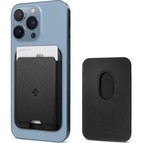 Spigen Valentinus Magnetic Wallet with MagSafe - Black - (20363-0)