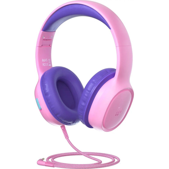 Tronsmart KH01 Wired Headphones for Kids, Safe - Pink - (1078352-Tronsmart)