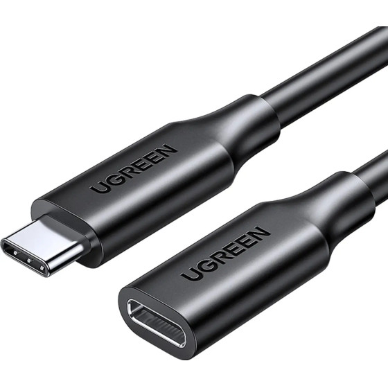 Ugreen 10387 USB-C - USB-C PD QC cable 4K 60Hz 100W 5A 10Gb/s 1m - black - (10387-ugreen)