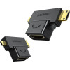 Ugreen adapter HDMI Type A (female) to mini HDMI (male) / micro HDMI (male) black (20144) - (20144-ugreen)