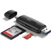 Ugreen adapter SD / micro SD card reader (USB-A / USB-C) black (CM304) - (6957303881918)