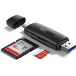 Ugreen adapter SD / micro SD card reader (USB-A / USB-C) black (CM304) - (6957303881918)