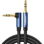 Ugreen angled AUX cable 2 x mini jack 3.5 mm 1.5m blue (AV112) - (60180-ugreen)