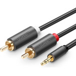 Ugreen AV102 10511 cable 3.5 mm mini jack (male) / 2RCA (male) 1.5m - gray - (10511-ugreen)
