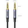 Ugreen AV183 20782 cable 3.5mm mini jack / 3.5mm mini jack 2m - gray - (ugreen-20782)