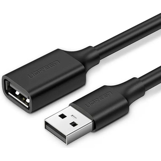 Ugreen cable adapter USB (female) - USB (male) 2m black (10316) - (10316-ugreen)