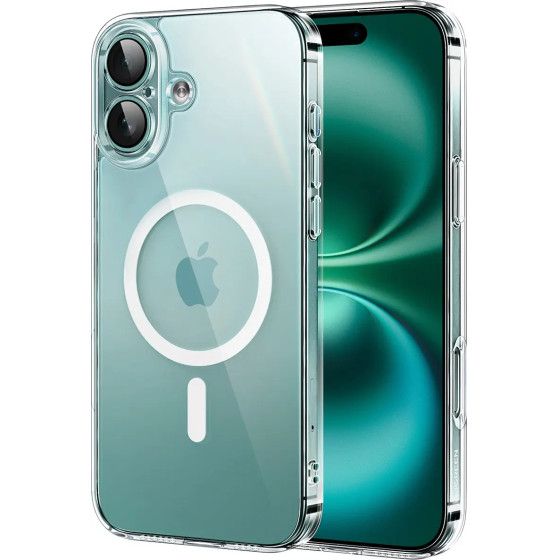 Ugreen Classy Clear Magnetic Case for iPhone 16 Plus - Transparent - (CA110)