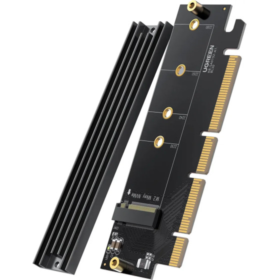Ugreen CM465 PCIe 4.0 x4 to M.2 NVMe M-Key Expansion Card - Black - (30715-ugreen)