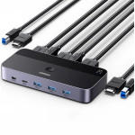Ugreen CM664 HDMI switch 2in1 KVM switch - black - (15707-ugreen)