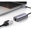 Ugreen external USB Type C network adapter - RJ45 1Gbps (1000Mbps) gray (40322 CM483) - (40322-ugreen)