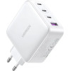 Ugreen GaN Fast Charger 3xUSB C / USB 100W PPS CD226 - White - (15337-ugreen)