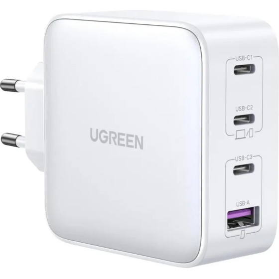 Ugreen GaN Fast Charger 3xUSB C / USB 100W PPS CD226 - White - (15337-ugreen)
