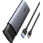 Ugreen Hard Drive Bay M.2 B-Key SATA 3.0 5Gbps Gray + USB Type C Cable (CM400) - (10903-ugreen)