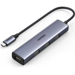 Ugreen HUB USB Type C splitter - 4x USB 3.2 Gen 1 silver (CM473 20841) - (20841-ugreen)