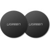 Ugreen LP123 30836 round metal plates for magnetic phone holders - black (2 pcs.) - (30836-ugreen)