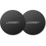 Ugreen LP123 30836 round metal plates for magnetic phone holders - black (2 pcs.) - (30836-ugreen)