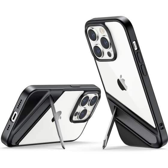 Ugreen LP635 Kickstand Protective Case Hard Cover with Gel Frame and Built-in Stand for iPhone 14 Pro Black (90926) - (90926-ugreen)
