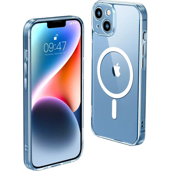 Ugreen LP642 Classy Clear Magnetic Protective Case Magnetic Gel Case for iPhone 14 Plus transparent (MagSafe compatible) (90935) - (90935-ugreen)