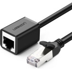 Ugreen NW112 11279 Ethernet Network Cable RJ45 (female) - RJ45 (male) F/UTP Cat. 6 1 Gbps 1m - black - (11279-ugreen)