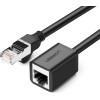 Ugreen NW112 11279 Ethernet Network Cable RJ45 (female) - RJ45 (male) F/UTP Cat. 6 1 Gbps 1m - black - (11279-ugreen)
