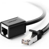 Ugreen NW112 11279 Ethernet Network Cable RJ45 (female) - RJ45 (male) F/UTP Cat. 6 1 Gbps 1m - black - (11279-ugreen)