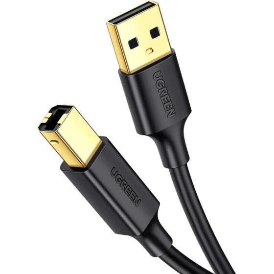 Ugreen printer cable USB-A - USB-B 480Mb/s 5m black (US135) - (10352-ugreen)